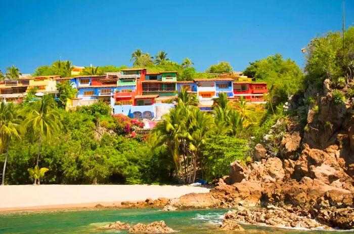 Casitas along the Careyes Coast, Mexico