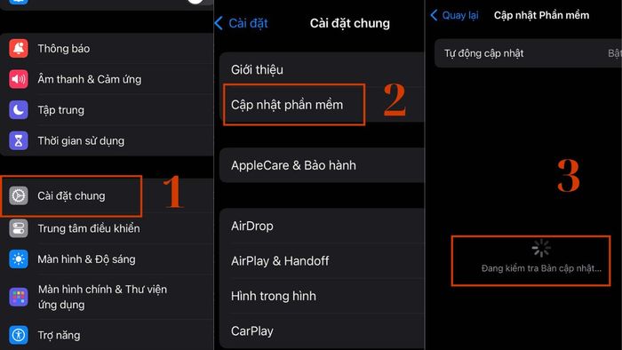 Cập nhật hệ điều hành cho iPhone