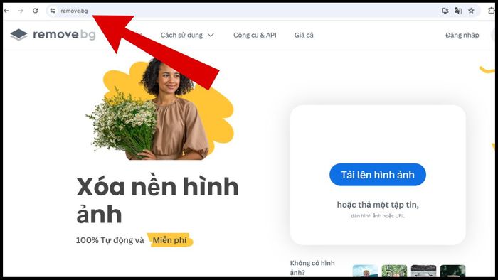 Hướng dẫn sử dụng Remove BG bước 1