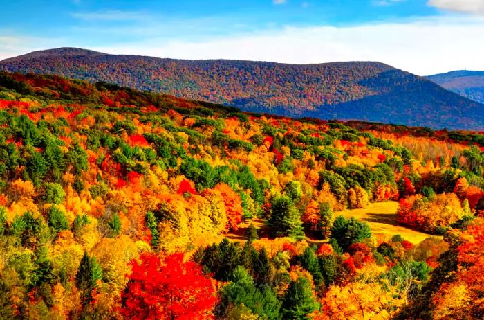 Autumn in the Berkshires region of Massachusetts