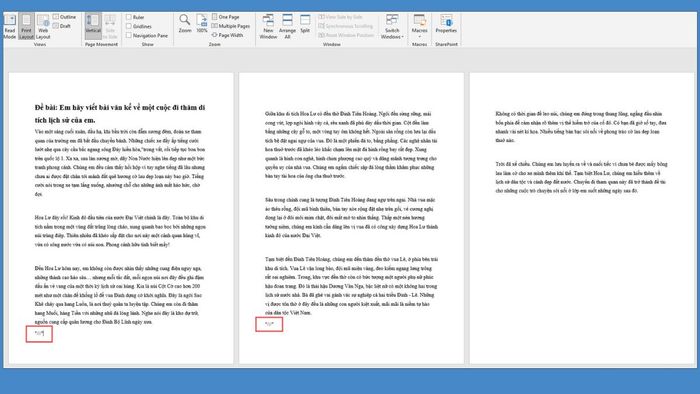 Hướng dẫn tách file Word bằng dấu phân cách với VBA - Bước 1