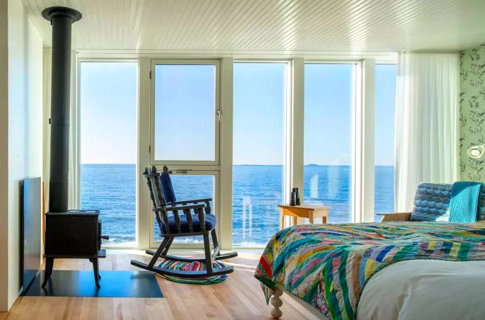 Guest room at Fogo Island Inn in Canada