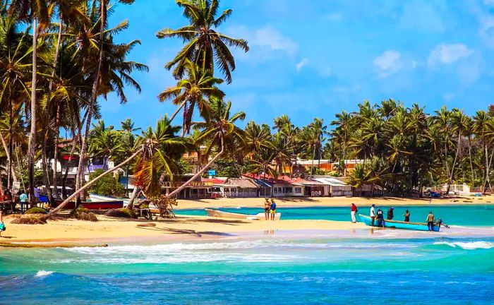 Caribbean beach at the Samana Peninsula, Dominican Republic