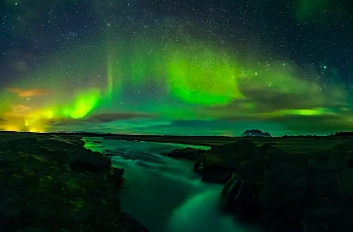 Aurora borealis in Iceland