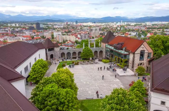 Panoramic view of Ljubljana Castle