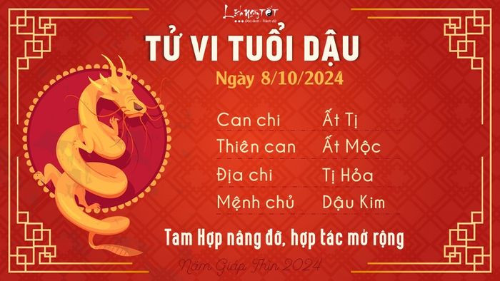 Tử vi hàng ngày 8/10/2024 - Dậu