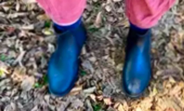 An individual sporting black Asgard Ankle Waterproof Chelsea Boots