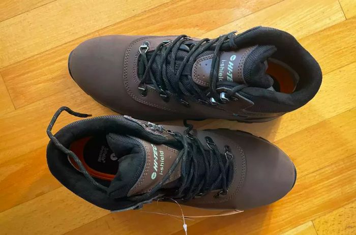 Bird's-eye view of a pair of Hi-Tec Women’s Altitude VI I WP Hiking Boots