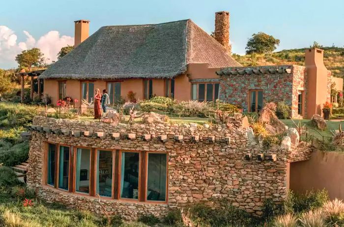 A safari lodge located at Lengishu in Kenya