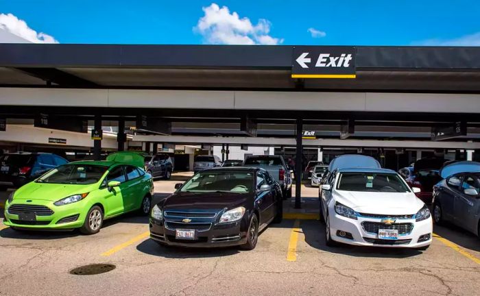 Hertz rental car outlet at Chicago O'Hare