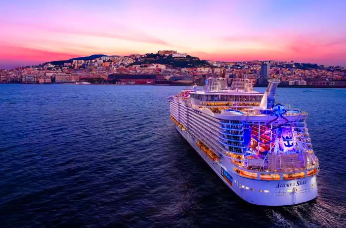 Visual of the newly updated Allure of the Seas