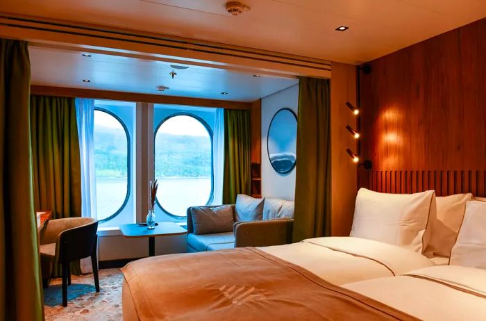 Inside a stateroom on the SH Diana