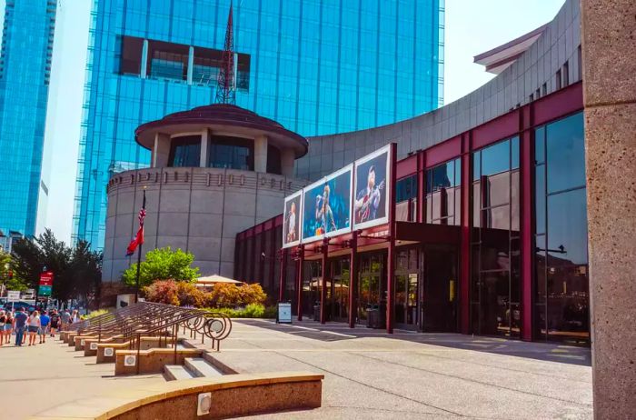 Facade of the Country Music Hall of Fame Museum