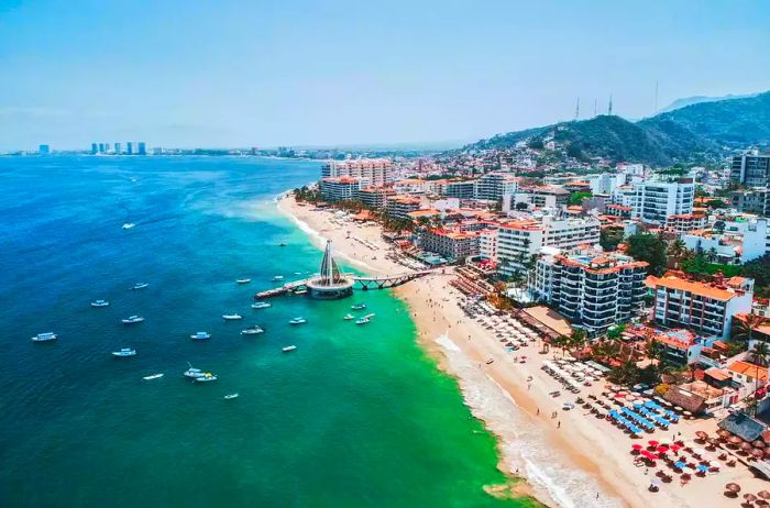 Aerial view of Puerto Vallarta, Mexico