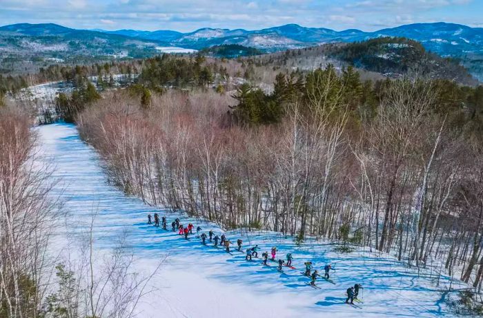 Aerial view of Inclusive Ski Touring