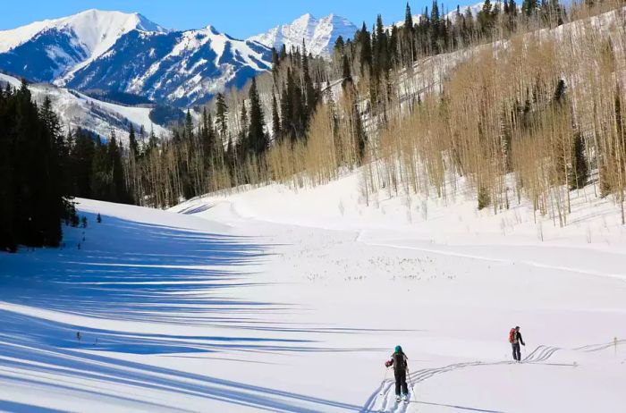 Cross-country skiing in Aspen