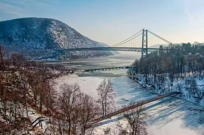 Bear Mountain Bridge in Hudson, NY