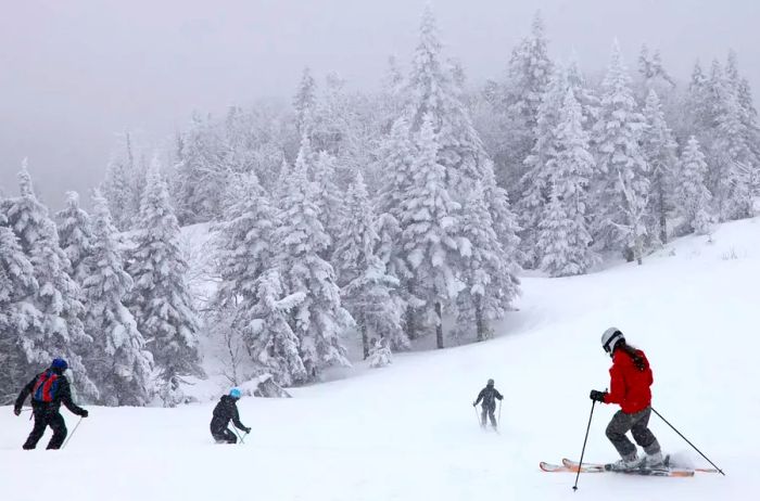 Embracing winter in Mont-Tremblant.