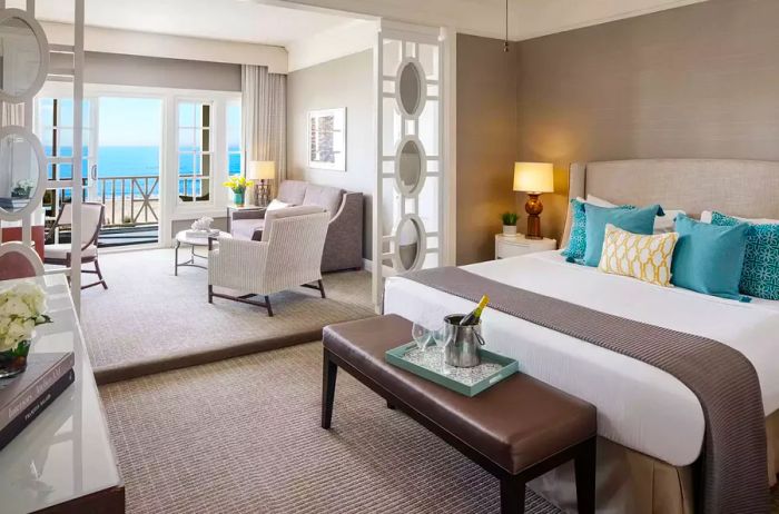 Luxurious guest room at Hotel del Coronado