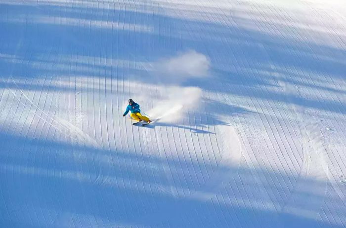 A skier enjoying the slopes at Aspen Resort, Colorado