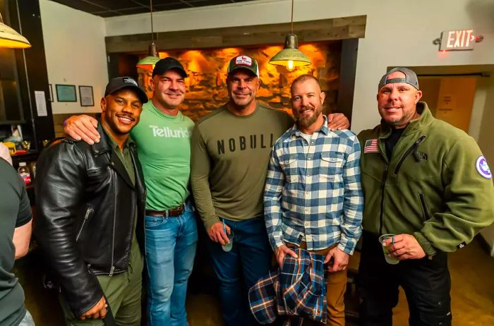 A group of men enjoying Utah Gay Ski Week