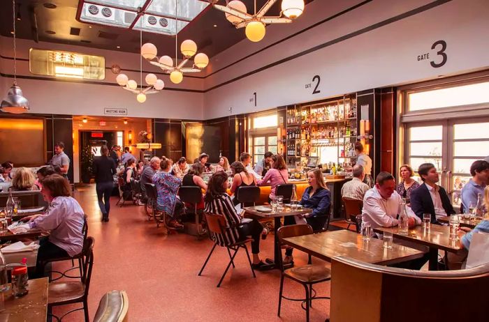 Interior view of The Grey restaurant in Savannah, GA