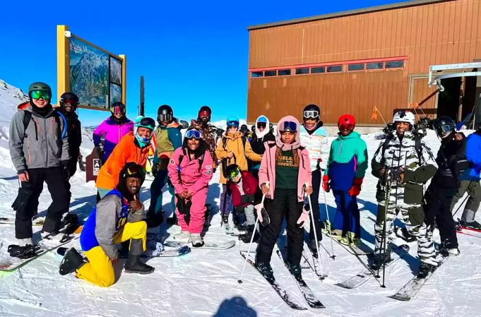 A coalition of BIPOC skiers