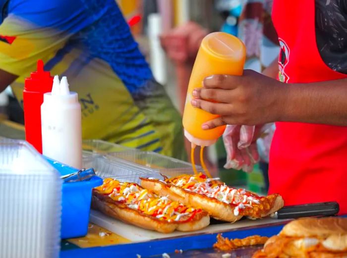 street food at the night market