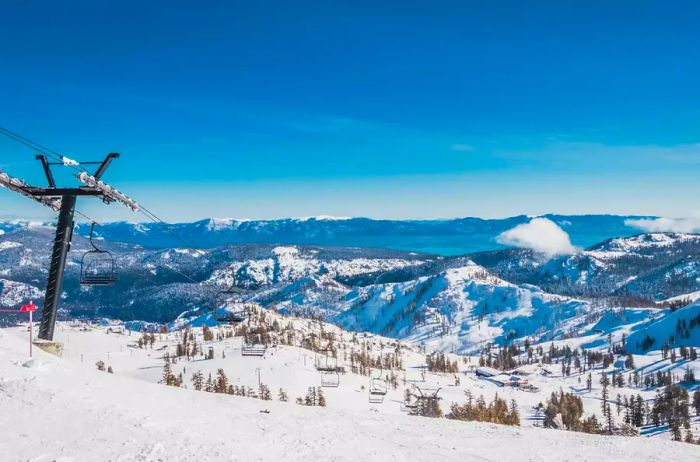 Ski slopes of Lake Tahoe