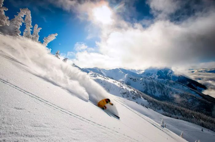 Skiing at Revelstoke Mountain Resort