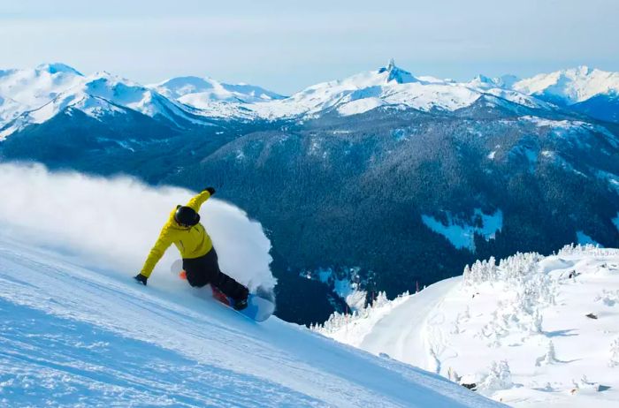 Experience adventure in the mountains. Enjoy snowboarding at Canada's premier ski resort, one of the top destinations in North America.