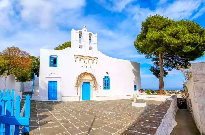 A church in Apollonia on the island of Sifnos, Greece