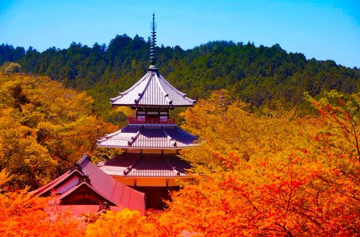 Yoshino Temple in Japan.