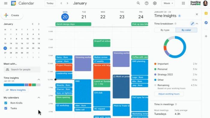 Gemini đã tích hợp Google Calendar.