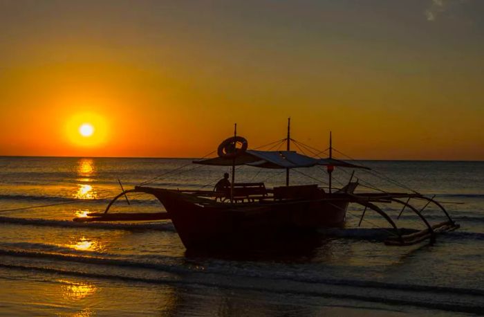 Nagtabon Beach located on Palawan Island