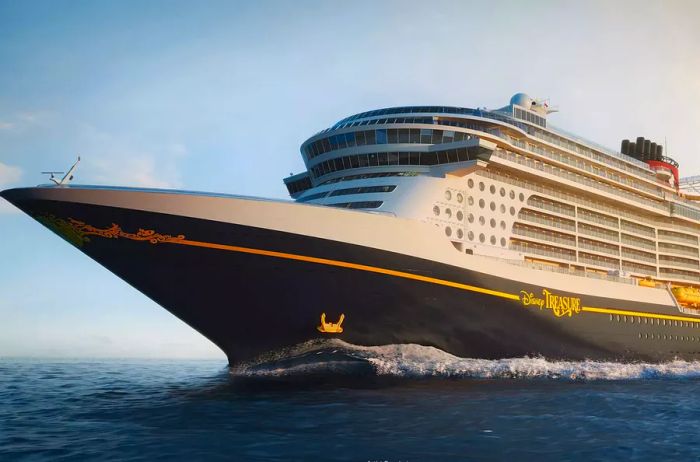 The Disney Treasure, the latest ship in the Disney Cruise Line.