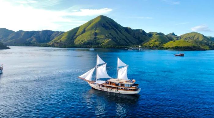 Exploring Komodo Island by Boat, Indonesia