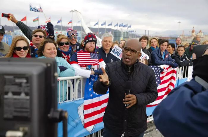 Al Roker reporting live from the 2014 Olympics in Sochi.