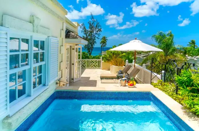 Private terrace featuring a pool at Coastal Reef Club