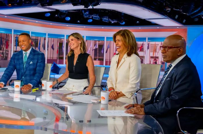 Craig Melvin, Savannah Guthrie, Hoda Kotb, and Al Roker on the Today Show