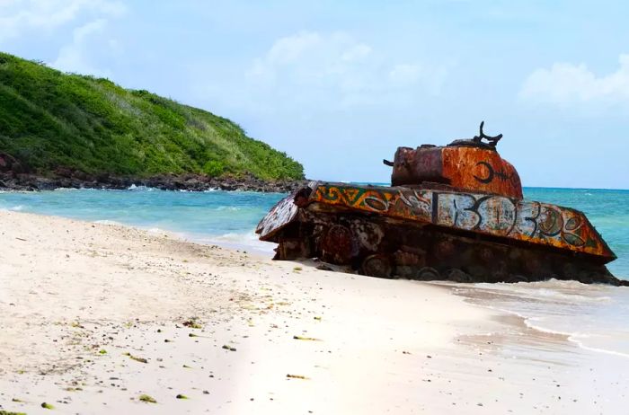 Flamenco Beach Army Tank