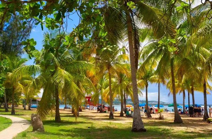 Scenic view of Luquillo Beach