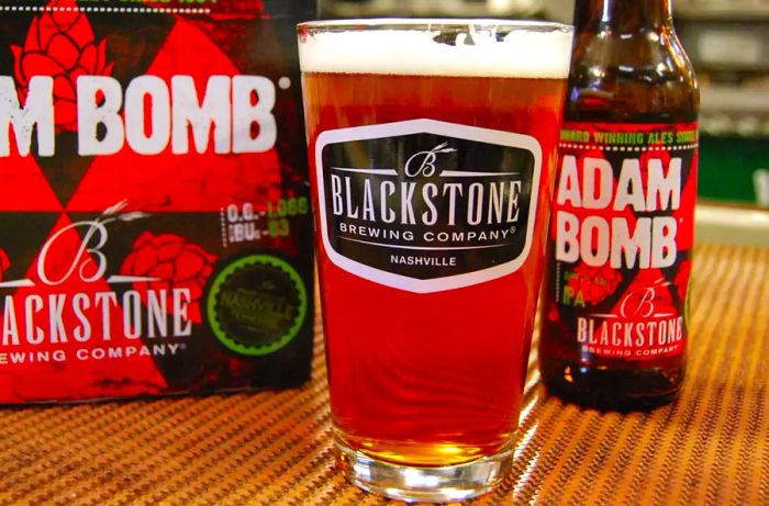 A pint from Blackstone Brewing Company