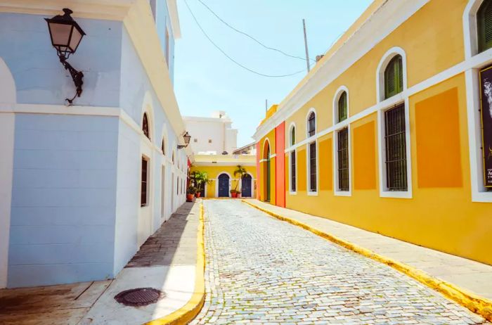 Vibrant buildings in Old San Juan