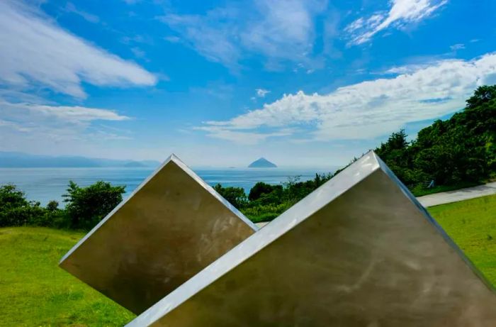 Steel Square on Naoshima Art Island