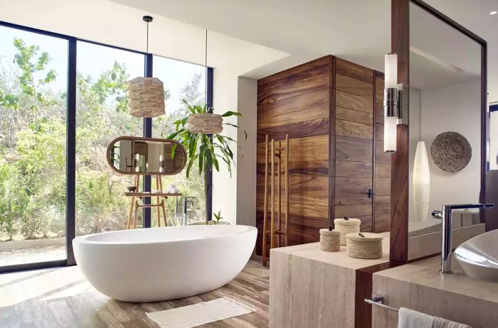 Main bathroom of a suite at Zadún, a Ritz-Carlton Reserve