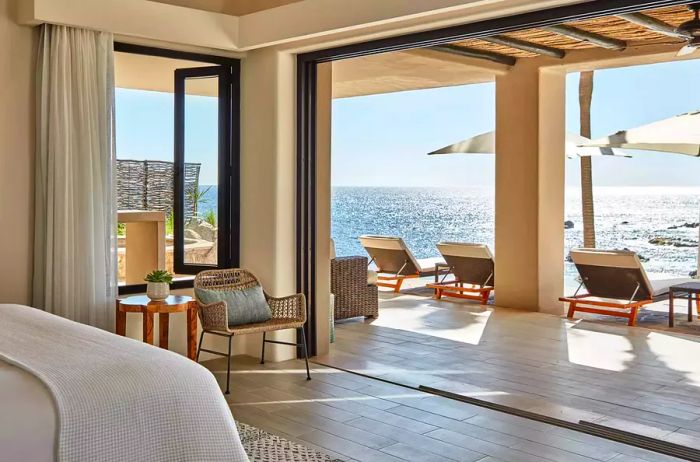 Ocean-view guest suite at Esperanza, Auberge Resorts Collection