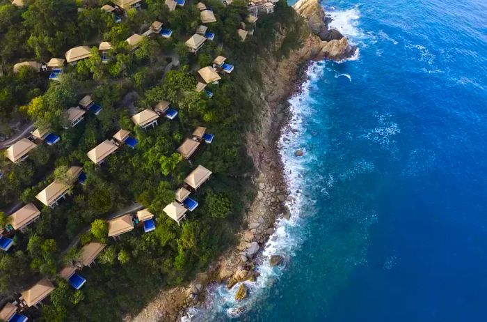 Aerial view showcasing Banyan Tree Cabo Marqués