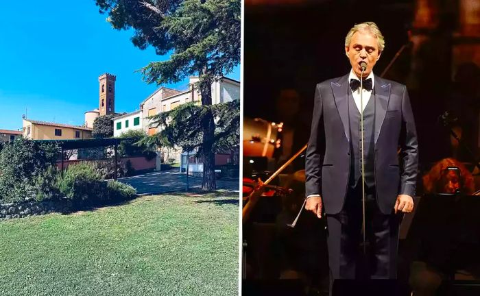 Andrea Bocelli's recording studio in Tuscany