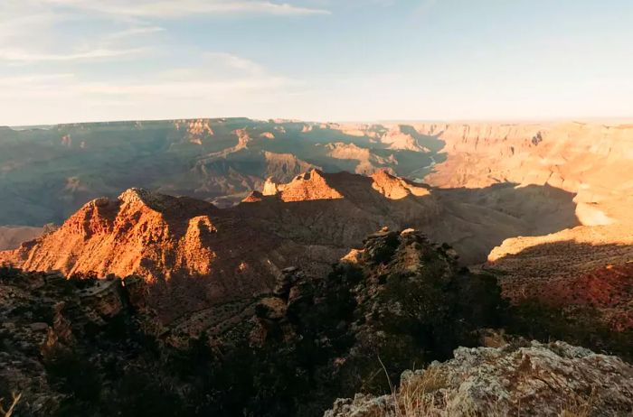 Panoramic view of the Grand Canyon landscape